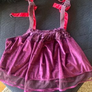 Free people flowy velvet shirt